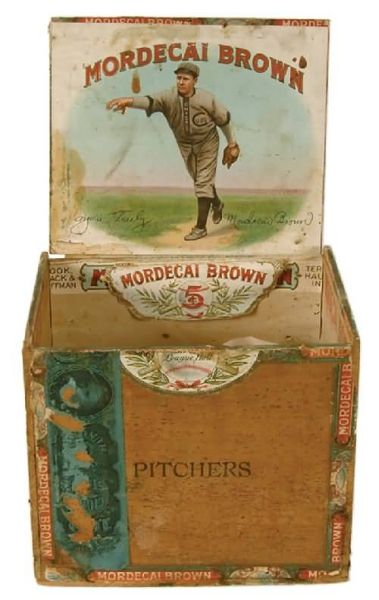 1910 Mordecai Brown Cigar Box